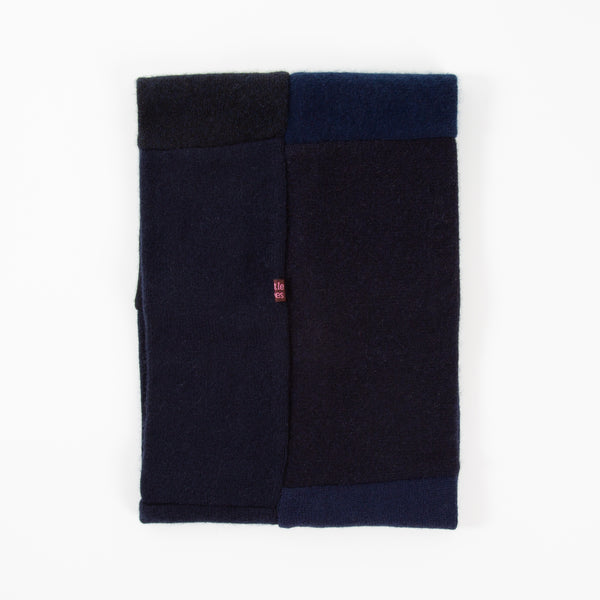 Block Navy Cashmere Neckwarmer