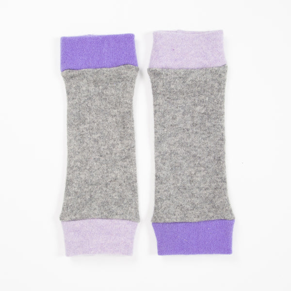 Grey & Purple Cashmere Wrist Warmer