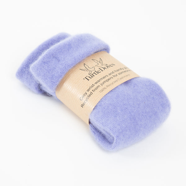 Wisteria Cashmere Fingerless Gloves