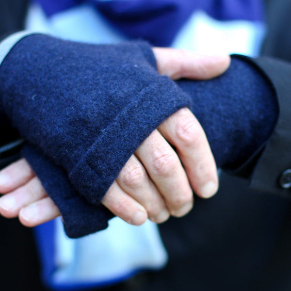 Gents Cashmere Fingerless Gloves