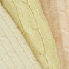 Lemon Cable Cashmere Fingerless Gloves
