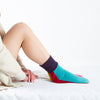 The Cashmere Bed Sock - Wonderfully Odd Rainbow mix