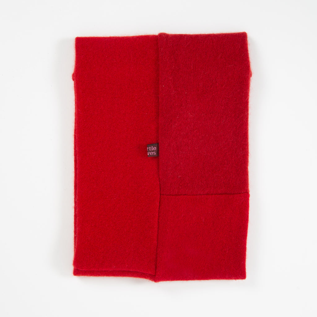 Block Red Cashmere Neckwarmer