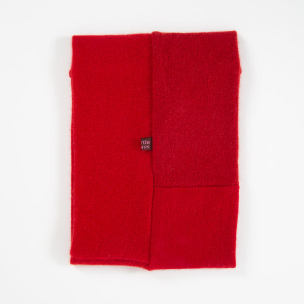 Block Red Cashmere Neckwarmer