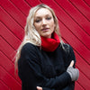 Block Red Cashmere Neckwarmer