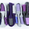 Grey & Purple Cashmere Wrist Warmer