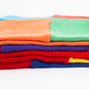Somewhere Over The Rainbow Neckwarmer and Red Fingerless Gloves
