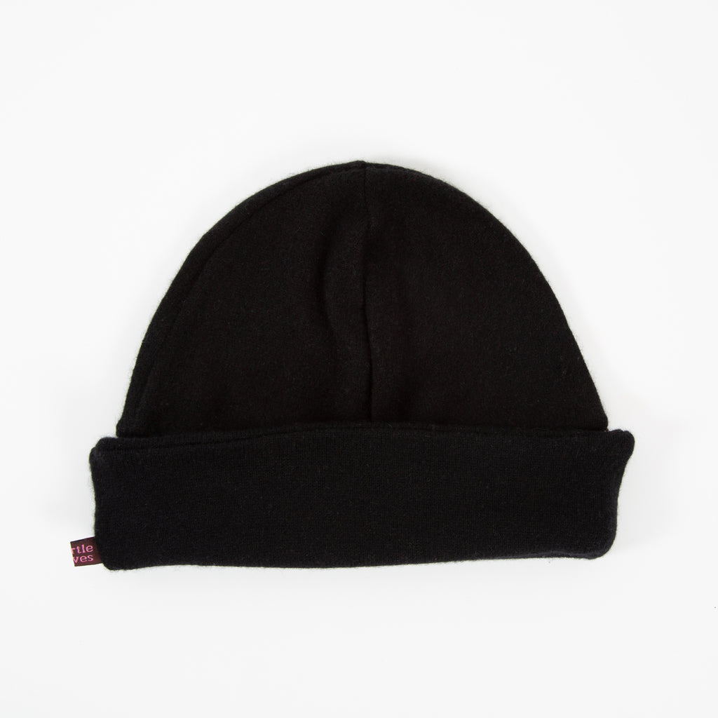 Black Cashmere Beanie