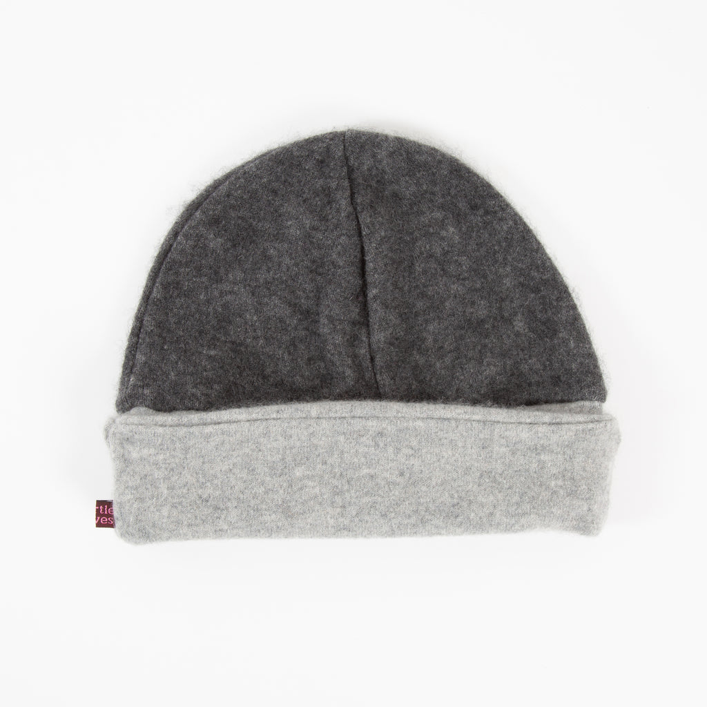 Grey Mix Cashmere Beanie