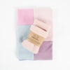 Pearlescent Neckwarmer and Baby Pink Fingerless Gloves