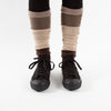 Brown Mix Cashmere Ankle Warmers