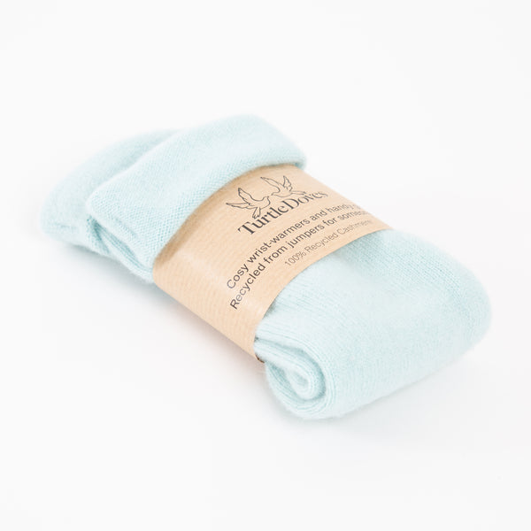 Marine Cashmere Fingerless Gloves