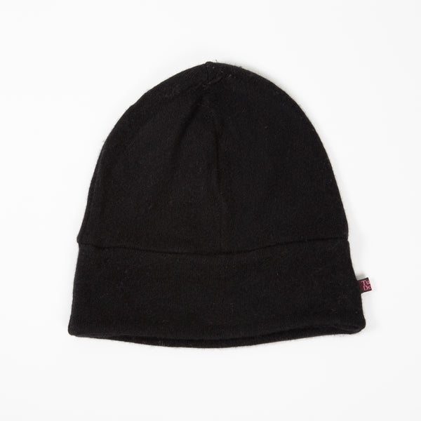 Classic Black Cashmere Beanie
