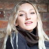 Block Brown Cashmere Neckwarmer