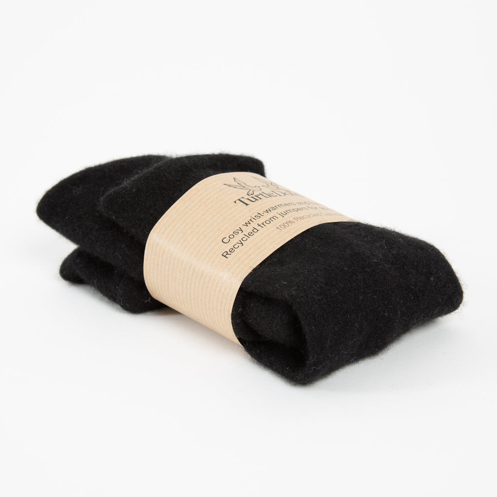 Classic Black Cashmere Wrist Warmer